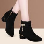 Women’s French elegance pointed Toe fashion boots, Boot Shoes – RV2550