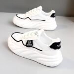 Breathable, premium-feeling soft-soled white sneakers for women, Sneaker & Kades – WR202 - Image 2