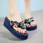 wedge heel casual stretch fabric ladylike sandals, Sandal & Slipper – RV30088 - Image 5