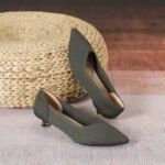 Pointed toe fly-knit soft sole breathable high heel women's Style Shoes – RV2577 - Image 5