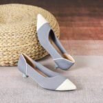 Pointed toe fly-knit soft sole breathable high heel women's Style Shoes – RV2577 - Image 4