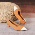 Pointed toe fly-knit soft sole breathable high heel women's Style Shoes – RV2577 - Image 3