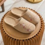 All-Linen Indoor Women's Non-Slip Slippers, Sandal & Slipper – RV30090 - Image 4