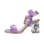 Fairy Style Matching Skirt French Evening Style High Heels for Women, Box Heel - RV1516 - Image 5