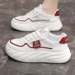 Breathable, premium-feeling soft-soled white sneakers for women, Sneaker & Kades – WR202 - Image 4
