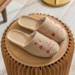 All-Linen Indoor Women's Non-Slip Slippers, Sandal & Slipper – RV30090