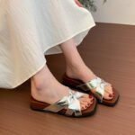 Silver high-end fashion platform sandals for women, Sandal & Slipper – RV30096