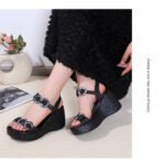 Women's wedge high-heeled sandals, Balanced Heel – RV708