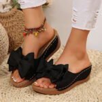 Women's Wedge Heel Platform Slippers, Wide Strap, Sandal & Slipper – RV30082 - Image 6