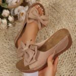 Women's Wedge Heel Platform Slippers, Wide Strap, Sandal & Slipper – RV30082 - Image 3