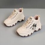 Women’s Height-Increasing Wear-Resistant Korean Style College Sneakers, Sneaker & Kades – WR198 - Image 2