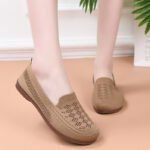 Lightweight and Breathable Flat Shoes, Old Beijing Cloth Shoes for Women, Canvas & Loafer – DS133 - Image 4