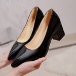 Shallow Mouth, PU Slip-on Pointed Toe High Heels for Women, Style Shoes – RV2559