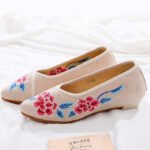 Women’s Pointed-toe old Beijing cloth shoes, Canvas & Loafer – DS152
