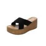 Thick Sole Beach Sandals, Wedge Heel Slippers for Women, Balanced Heel – RV732 - Image 2