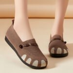 Women's casual shoes, spring style, low-cut mesh shoes, Canvas & Loafer – DS158 - Image 3