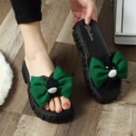 One-Strap Wedge Heel Slippers, Summer Women's Sandals, Balanced Heel – RV733 - Image 2