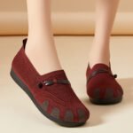 Women's casual shoes, spring style, low-cut mesh shoes, Canvas & Loafer – DS158 - Image 2