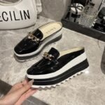 Women’s autumn platform wedge closed-toe backless slippers —Loafer-STRV604