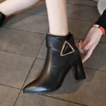 Winter new Pointed Short Tube Boots For Women, Boot Shoes-STWR93 - Image 3