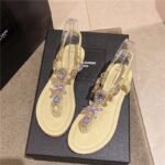 Women’s Summer Flat Sandals — Versatile Glass Roman Style Flip-Flops. Sandal & Slipper-STRV184