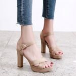 New Arrival Versatile One-Strap Sandals for Women, Pencil Heel-STRV1356