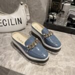 Women’s autumn platform wedge closed-toe backless slippers —Loafer-STRV604 - Image 2
