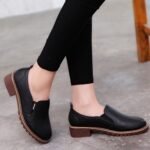 Wedge Heel Thick-Soled Women’s Shoes Flat Rocker Shoes, Canvas & Loafer – STDS2515 - Image 2
