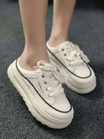 Women’s Platform Mesh 8cm Height Increase Style Shoes, Sneaker & Kades–STNC29