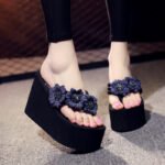 New Style Wedge Heel High Flip-Flops, Platform Sandals, Balanced Heel – RV741