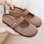 New summer women's mesh breathable hollow-out shoes, Canvas & Loafer – DS165 - Image 2