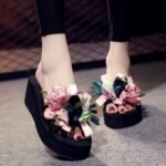 Thick-Soled Non-Slip Holiday Women’s Beach Slippers, Balanced Heel-STDS18