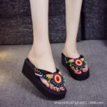 Thick-soled flip-flops Women’s sandals and slippers high-heeled fashion, Sandal-STDS22