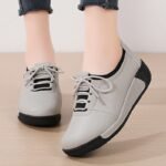 Platform Rubber PU Casual Single-layer Women’s shoes, Sneaker-STDS94 - Image 3