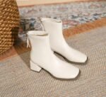 Korean Style High Heel Elastic Fit Women’s, Boot Shoes-STNC02