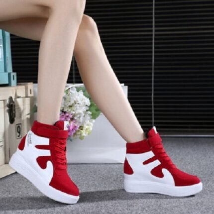 Korean Style Women’s Fashion Velcro Thick-Soled Inner Heightening Platform Shoes, Kades-STRV2242