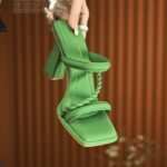 Chunky Heel Fashionable Slippers for Women, Pencil Heel – RV1539 - Image 3