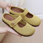 New summer women's mesh breathable hollow-out shoes, Canvas & Loafer – DS165 - Image 3
