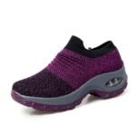 Air Cushion Fly Woven Casual Shoes, Slip-On Shoes For Women, Sneaker-STRV2170 - Image 3