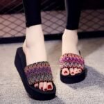 Women’s trendy summer wedge fashionable women’s sandals. Balanced Heel-STRV650