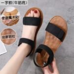 Women’s summer flat Velcro sandals — soft-soled, Korean style. Sandal & Slipper-STRV189