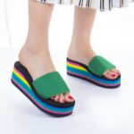 Women’s summer plus-size wedge flip-flops- trendy, Balance Heel-STRV356 - Image 3