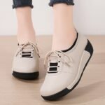 Platform Rubber PU Casual Single-layer Women’s shoes, Sneaker-STDS94