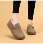 Slip-on single shoes with heel, new style, Canvas & Loafer – DS163