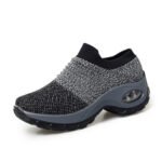 Air Cushion Fly Woven Casual Shoes, Slip-On Shoes For Women, Sneaker-STRV2170