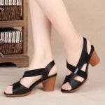 Women’s Suitable For Outdoor use, Beach Shoes, Casual slippers, Box heel-STRV1290