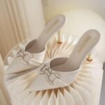 Women's French Rhinestone High Heels, Pencil Heel – RV1542 - Image 2