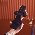 Chunky Heel Fashionable Slippers for Women, Pencil Heel – RV1539 - Image 7