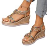 New ethnic-style Bohemian retro beaded elastic band, Balanced Heel – RV744 - Image 4