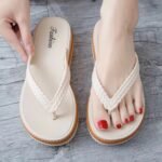 Women’s summer plus-size wedge flip-flops- trendy, Sandal Slipper-STRV269